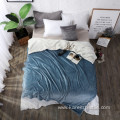 Hot portable custom logo fashion flannel throw blanket